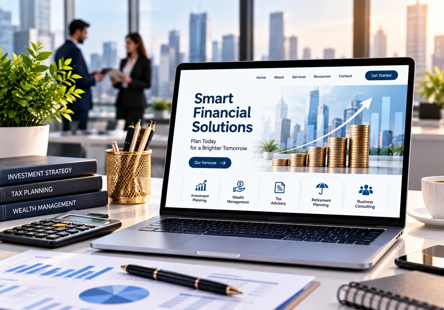 Vanguard Advisory website design concept